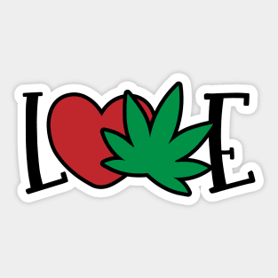 Love Weed Sticker